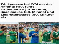 Fu�ballspiel mit Pausen der Extraklasse!