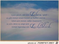 Ganz gleich wie das Leben spielt