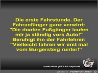 Die erste Fahrstunde