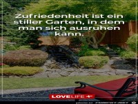 Zufrieden ist ein stiller Garten