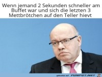 Das Buffet ist abger�umt