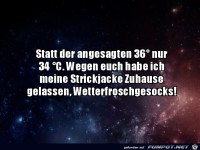 Statt der angesagten...