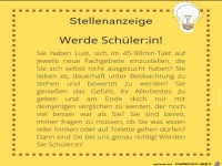 Stellenanzeige