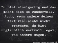 Du bist einzigartig