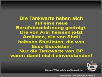 Neue Berufsbezeichnungen f�r Tankwarte