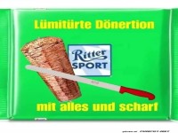 Lustige Kombination: Schokolade und Döner