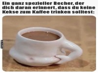 Bauchiger Becher voller Humor!
