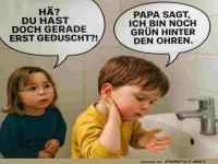 Kinderlogik in der Badezimmerwelt