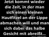 Die T�cken des Lippe-Peelings