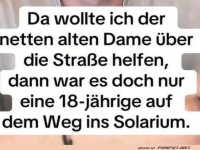 Oops, das war keine Oma!