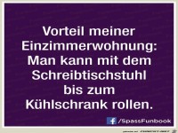 Vorteil einer Einzimmerwohnung