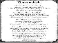 Einsamkeit