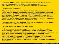 John Wayne muss Wasser lassen........