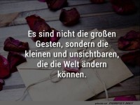 Es sind nicht die grossen Gesten