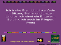Ich trinke Bier