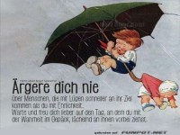 rgere dich nie