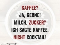 Kaffee statt Cocktail: Einfach genie�en!