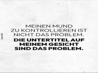 Der wahre Untertitel meines Gesichts