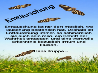 Weisheit ber Enttuschung und Wahrheit