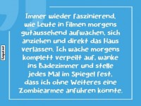 Morgens im Spiegel: Zwischen Film und Realit�t