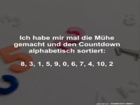 Countdown mal anders!