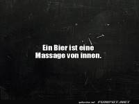Biermassage f�r die Seele