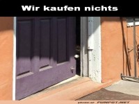 Wir kaufen nichts