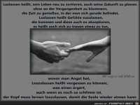 Loslassen heisst