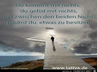 Du kommst mit nichts