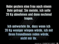 nach einem Date gefragt.....