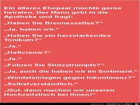 ein �lteres Ehepaar m�chte heiraten......