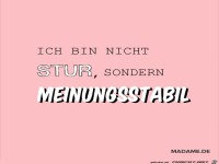 Nicht stur !