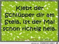 Klebt der Schl�pper...