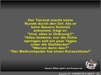 Der Tierarzt macht seine Runde durch den Ort