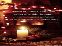 Advent ist wenn Kinderaugen