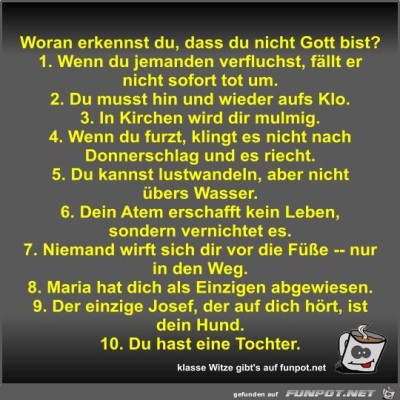 Woran-erkennst-du,-dass-du-nicht-Gott-bist?.jpg von Fossy