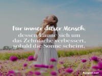 Die Sonne hebt meine Laune ins Unermessliche