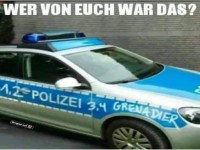 Lustiges Polizei- und Matheschild Meme