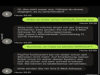 Verkauft hei�t verkauft!