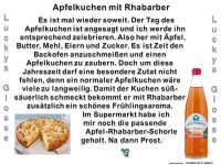 Apfelkuchen mit Rhabarber