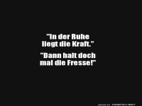 Wenn Ruhe f�r Energie sorgt...