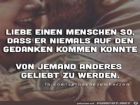 liebe einen menschen so