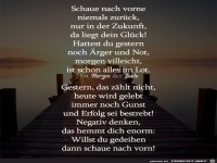 Schaue nach vorne