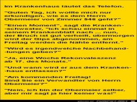 im Krankenhaus l�utet das Telefon......