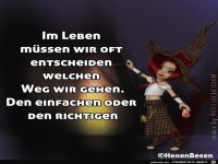 Im Leben muessen wir oft entscheiden