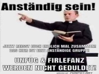 Autorit�t fordert Anstand in der Gruppe