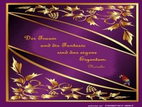 Kunstvolles Zitat ber Traum und Fantasie