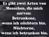 Zwei Arten von Menschen, die nerven