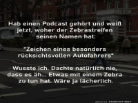 Zebrastreifen-Geheimnis gel�ftet!