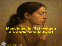 Manchmal ist Schweigen die ehrlichste Antwort